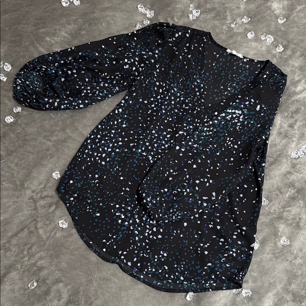 Maurices Black Sequin Blouse